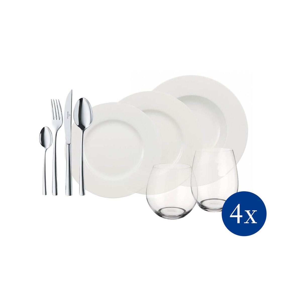 

Набор столовой посуды Villeroy & Boch Wonderful World White 4/36 1011559032