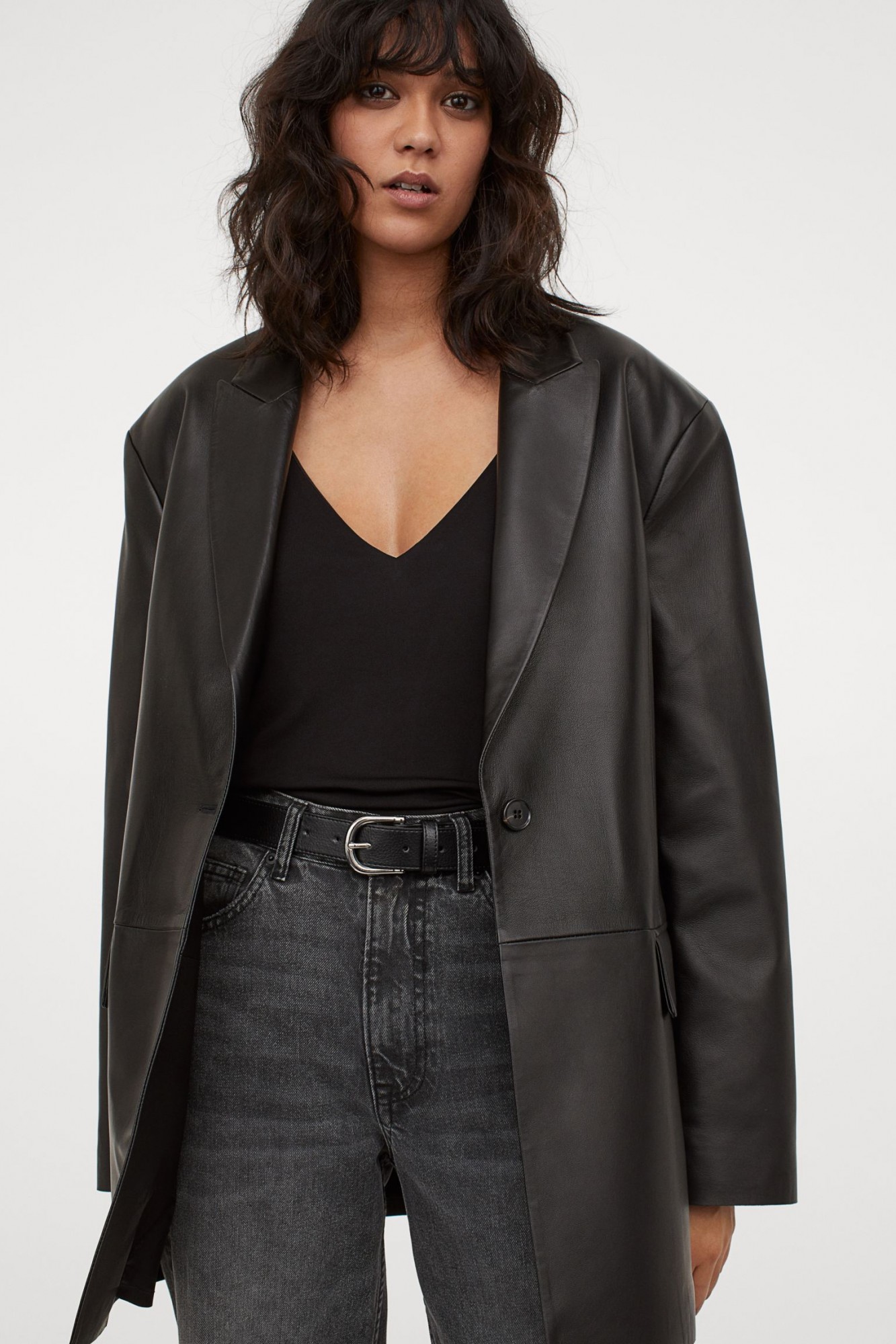 

Майка с треугольным вырезом H& Однотонная   Черная, Майка с треугольным вырезом H&M Однотонная S M Черная