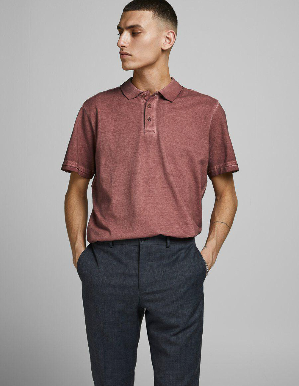 

Поло к/р JACK&JONES М0110858 цвет коричневый S