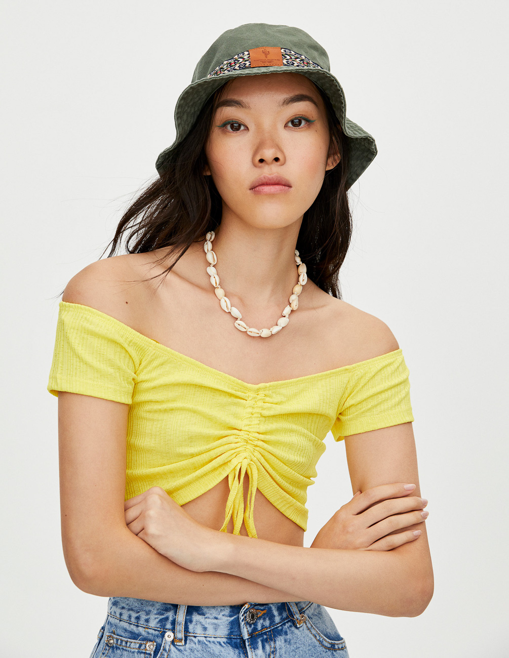 

Топ PULL & BEAR Ж1066726 (9239/336/300) цвет желтый L