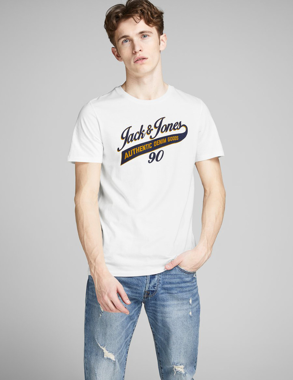 

Футболка JACK&JONES М0111141 цвет белый XL