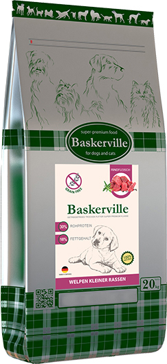 

Cухой корм для щенков Baskerville HF Junior без зерновой мясо говядины мясо птицы Small Breed 20 кг