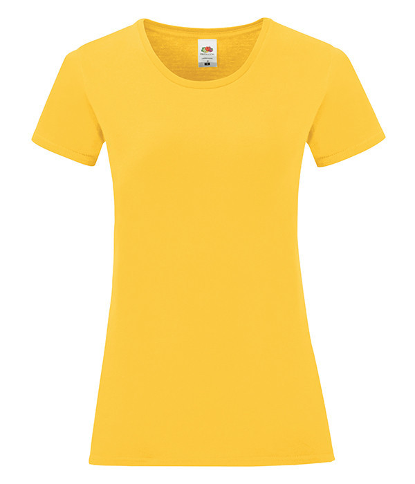 

Футболка Fruit of the Loom Ladies Iconic T  34 Солнечно Желтый, Футболка Fruit of the Loom Ladies Iconic T 2XL 34 Солнечно Желтый