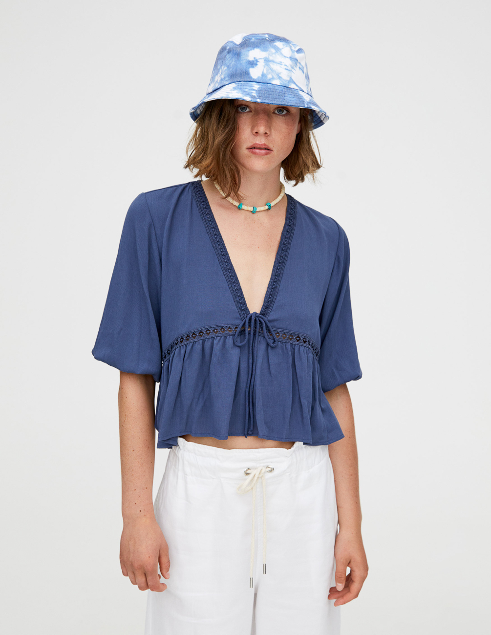

Блуза PULL & BEAR Ж1066399 (9474/376/400) цвет синий, Блуза PULL & BEAR Ж1066399 (9474/376/400) цвет синий S
