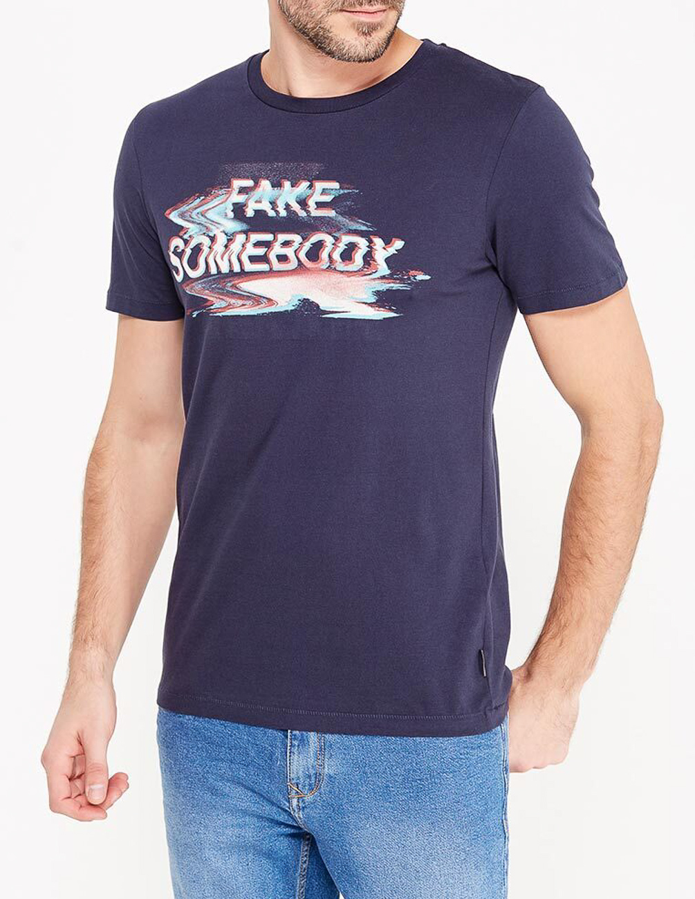 

Футболка JACK&JONES М0111171 цвет синий L