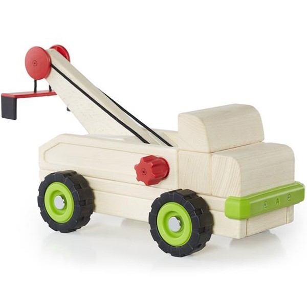

Игрушечная машина Guidecraft Block Science Trucks Большой эвакуатор белая