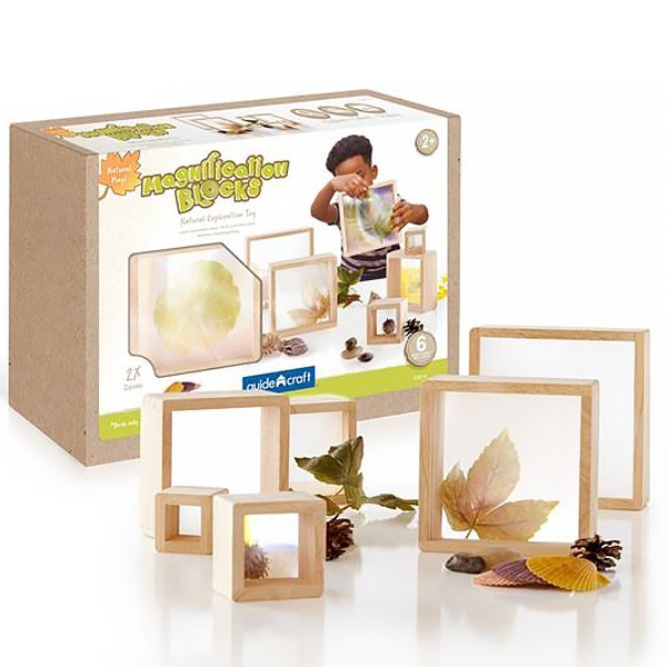 

Игровой набор блоков Guidecraft Natural Play Увеличительное стекло, 10 штук