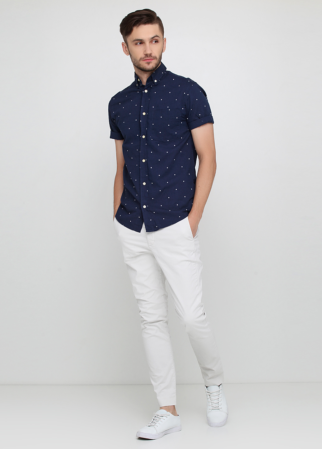 

Брюки H&M 48 Серый 0242340_серый_02