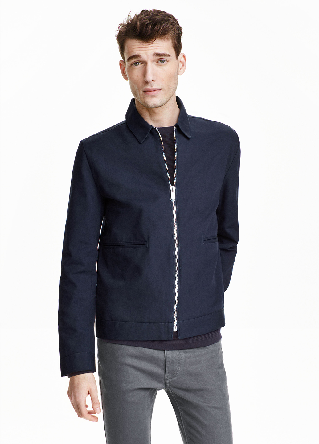

Джинсовая куртка H&M L Синий 0340195_02