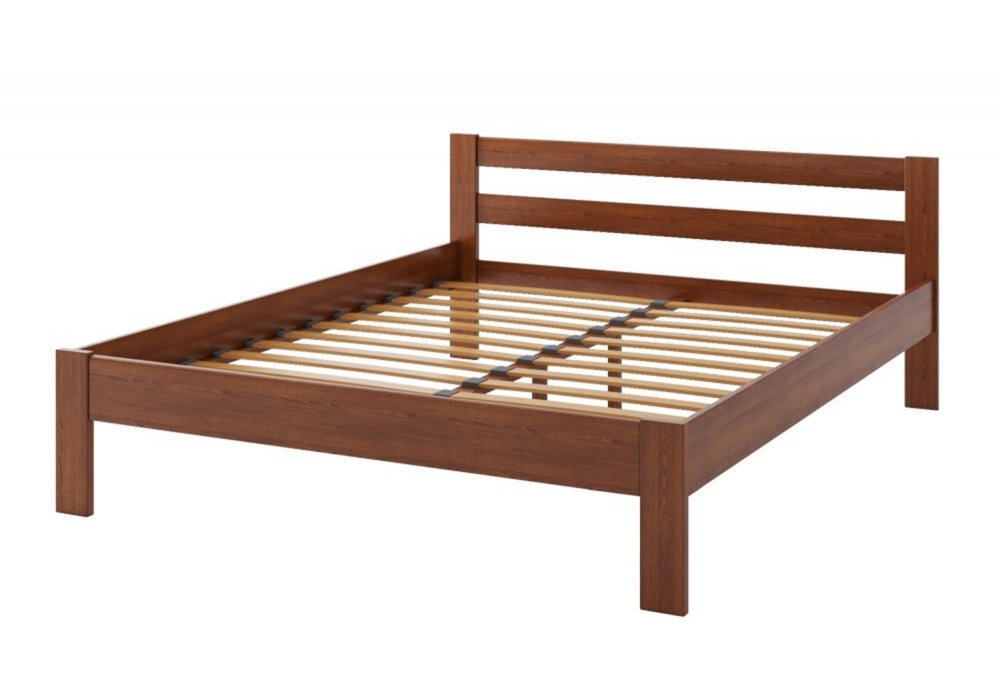 

Кровать Camelia Альпина из массива сосны 120х200 орех