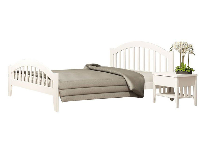 

Кровать Camelia Мелиса из массива бука 160х200 белый