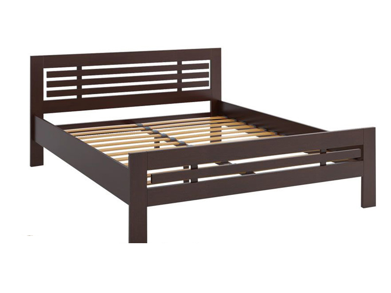 

Кровать Camelia Фрезия из массива дуба 120х200 орех темный