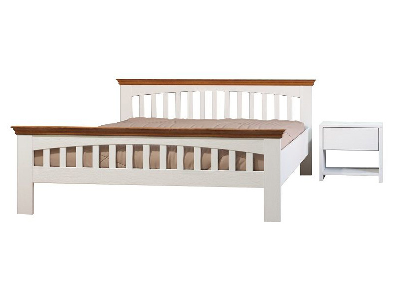 

Кровать Camelia Лаванда из массива бука 160х200 белый