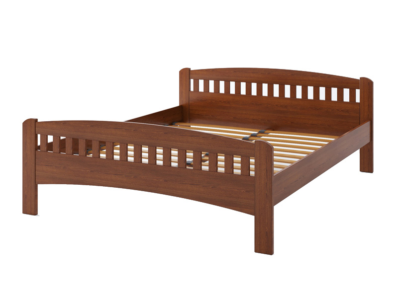 

Кровать Camelia Розалия из массива дуба 120х200 орех
