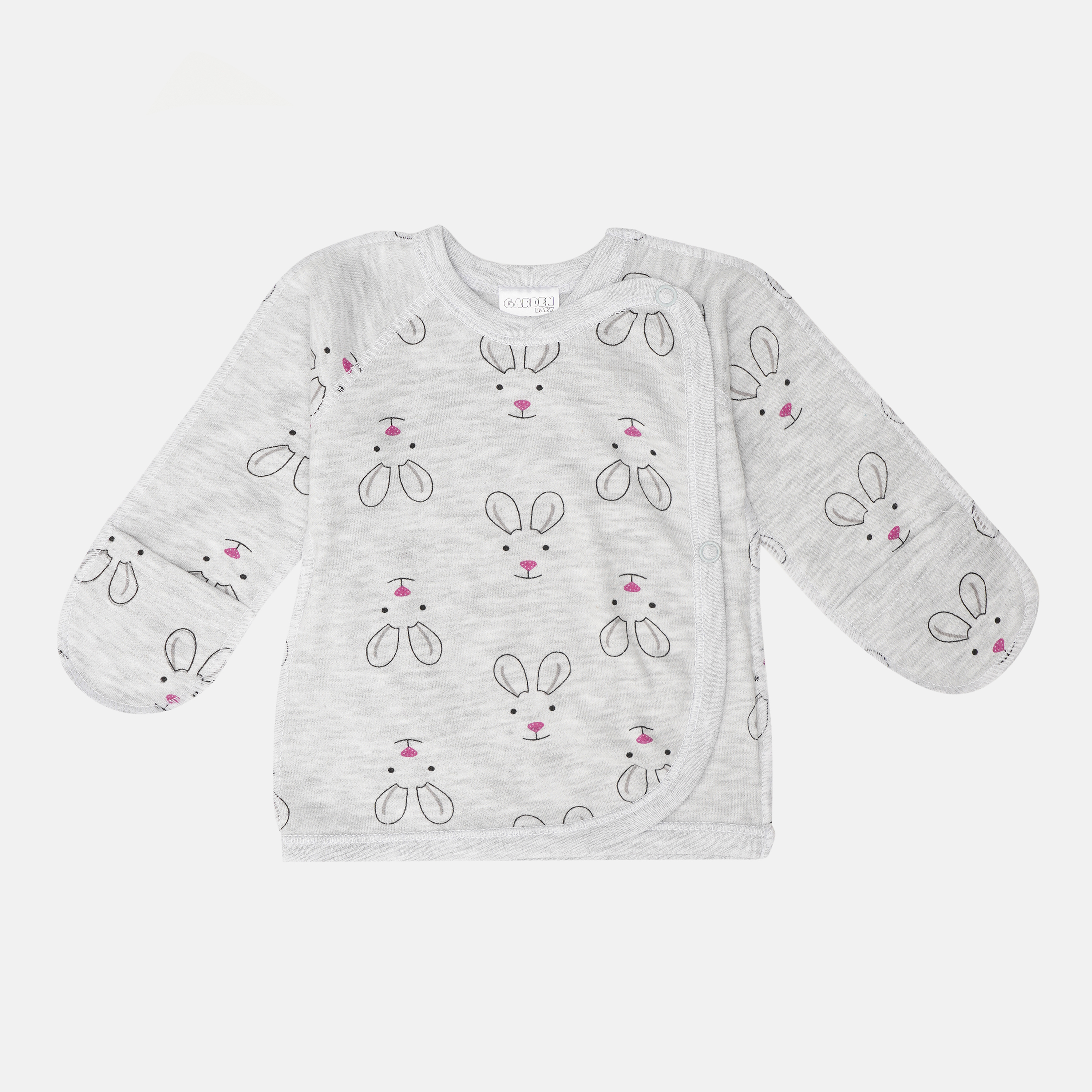 

Распашонка Garden Baby Улыбка зайчика 18166-02 62 см Серый меланж