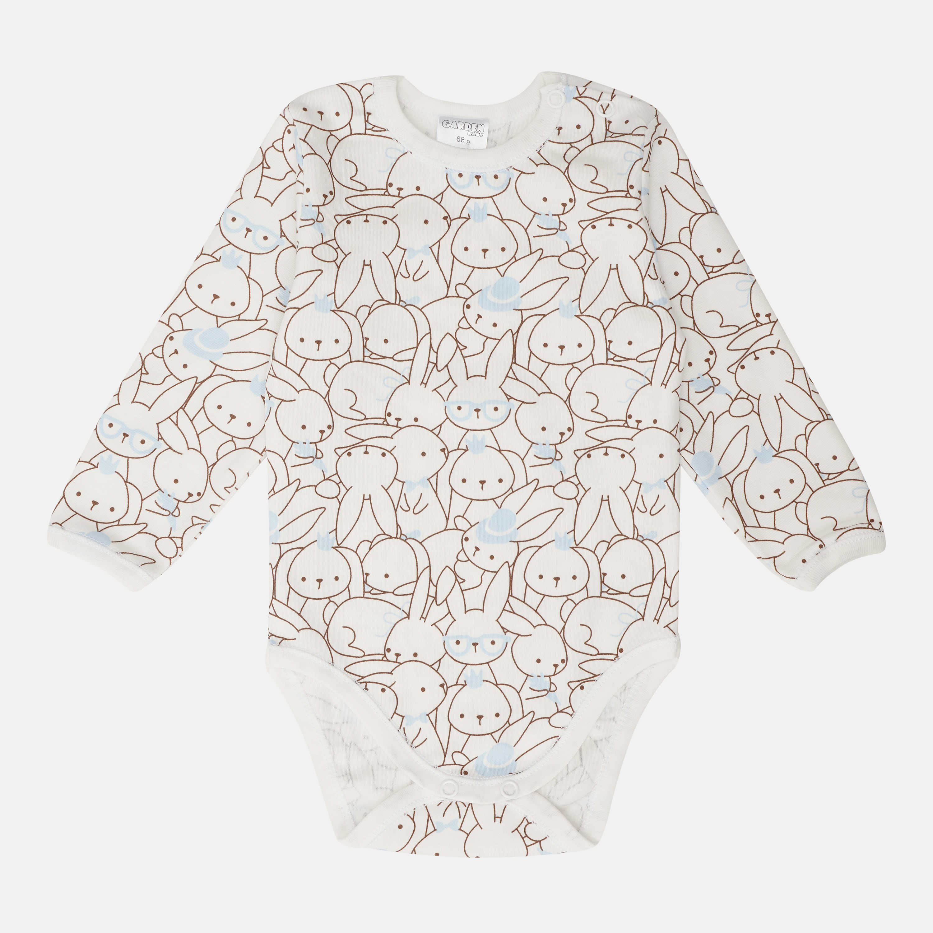 

Боди Garden Baby 19926-02 68 см Зайки голубые