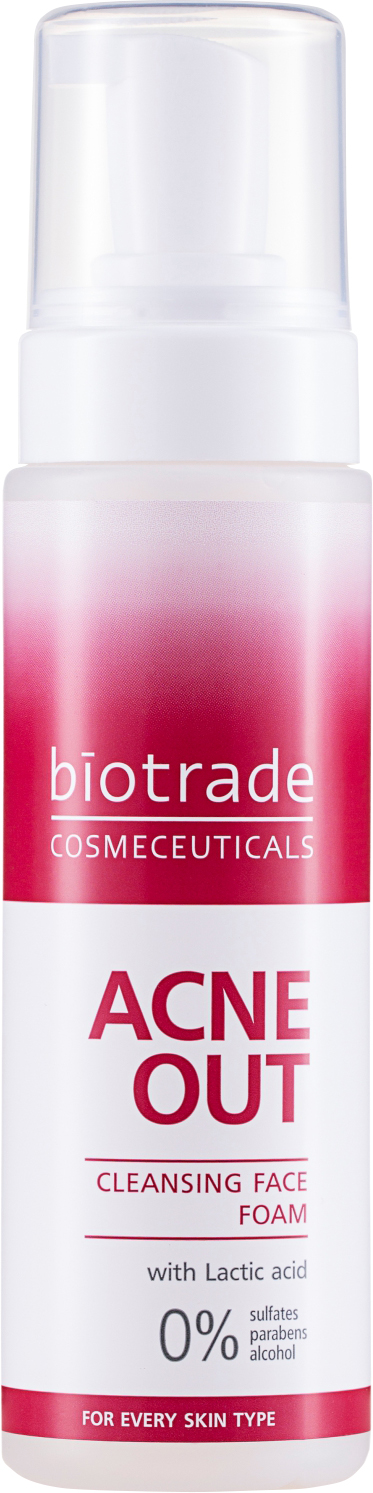 Акція на Пена для умывания Biotrade Acne Out с молочной кислотой для чувствительной кожи 150 мл (3800221841294) від Rozetka UA