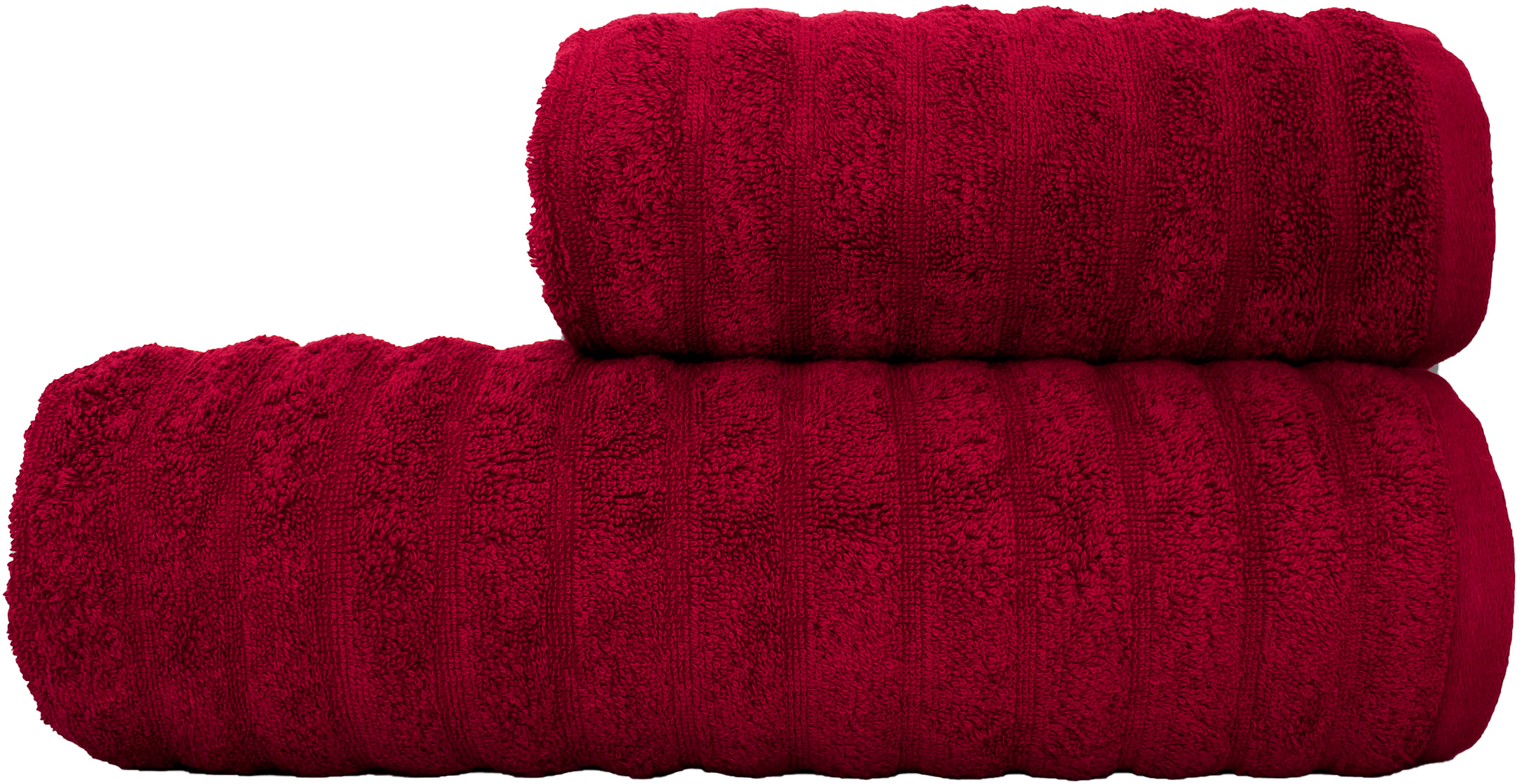 

Полотенце хлопковое Romeo Soft Dalga 100х150 Бордовое