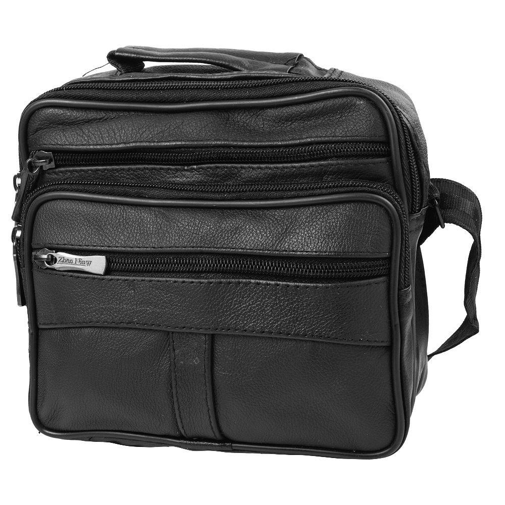 

Мужская кожаная барсетка (4DETAW8018-3) Eterno 20х17х8 см Черный 000158493