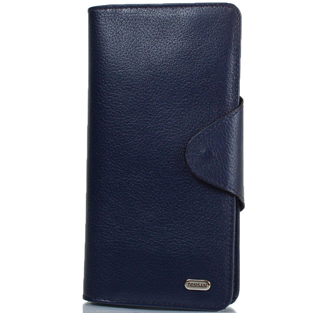 

Мужское кожаное портмоне (SHI225-315) Desisan 10хх18,5х1,5 см Синий 000157707