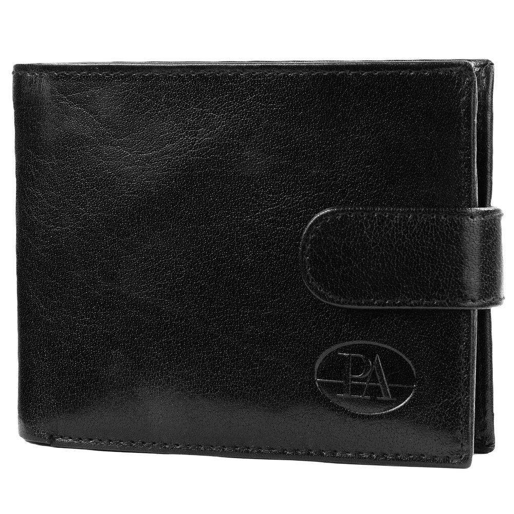 

Мужское кожаное портмоне (DNKPW012L-BTU-black) PA 12,5х9,5х3 см Черный 000157635