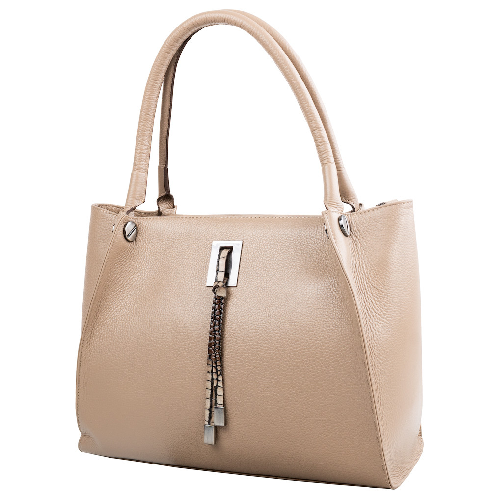 

Женская кожаная деловая сумка (SHI-563-283) Desisan 34,5х28х10,5 см Бежевый 000158311