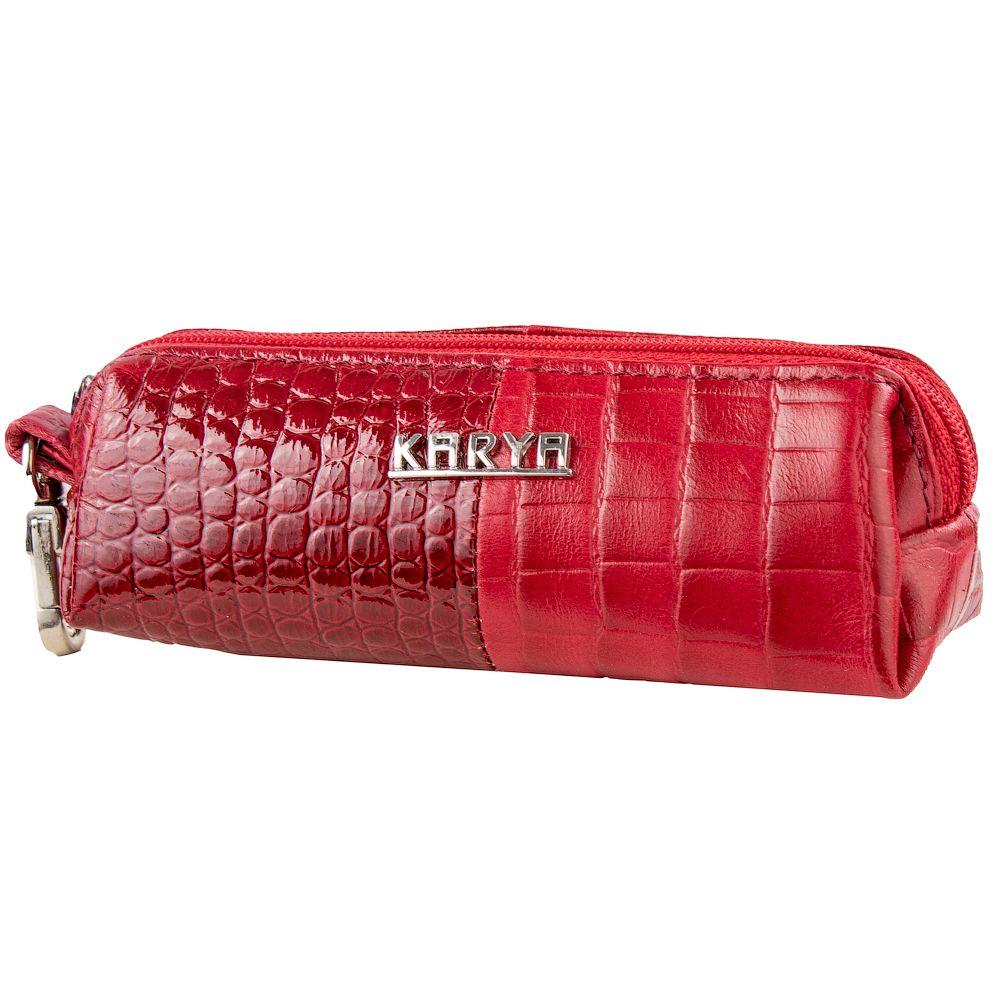 

Женская кожаная ключница (SHI436-507) KARYA 14х4,5х4 см Красный 000157879