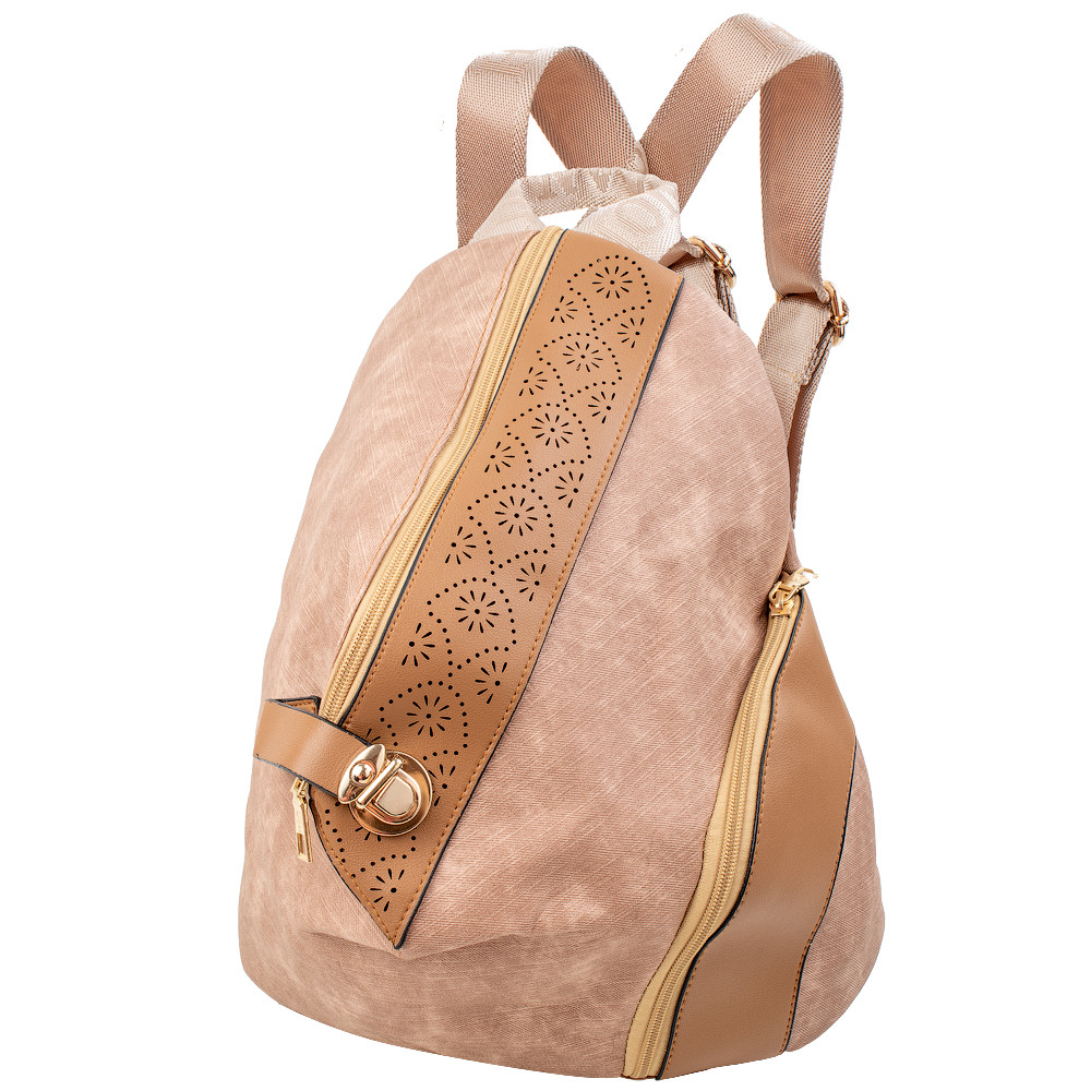 

Женский городской рюкзак (3DETBQ-091-12-2) Valiria Fashion 25х30х14 см Бежевый 000157189