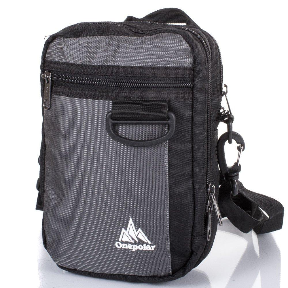 

Мужская спортивная сумка (W3023-grey) Onepolar 16х23х6,5 см Серый 000157003