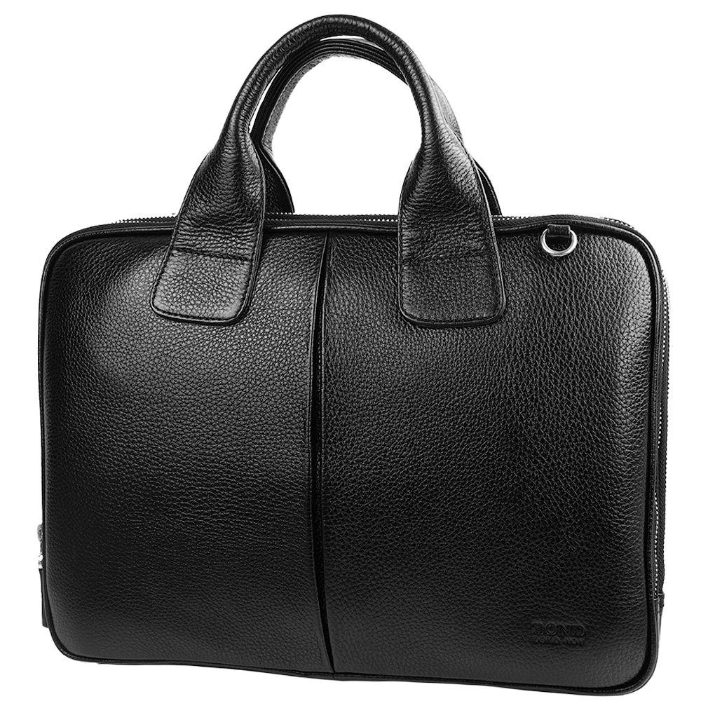 

Мужской кожаный портфель (SHI1320-281) Bond 35х25х6 см Черный 000157808