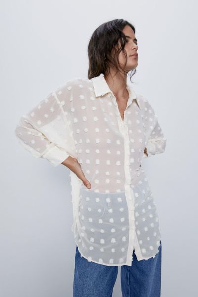 

Блуза Zara S молочная (1203-810)