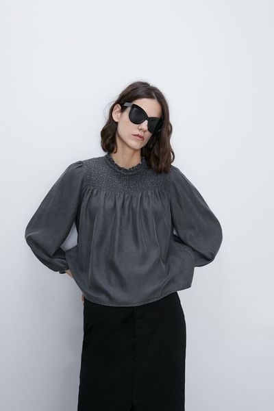 

Блуза Zara L Графитовая (1203-928)
