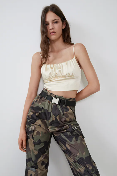 

Топ Zara XS бежевый (1203-594)