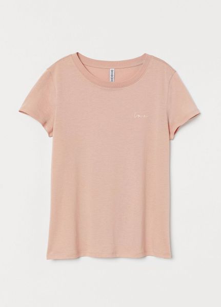 

Футболка H&M S розовая (1203-660)
