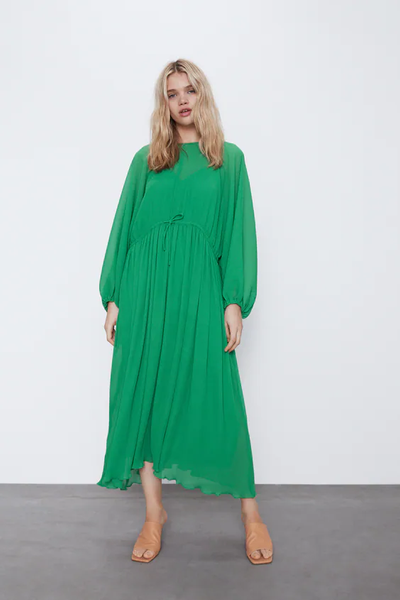 

Платье Zara XS/S Зелёное (1203-581)