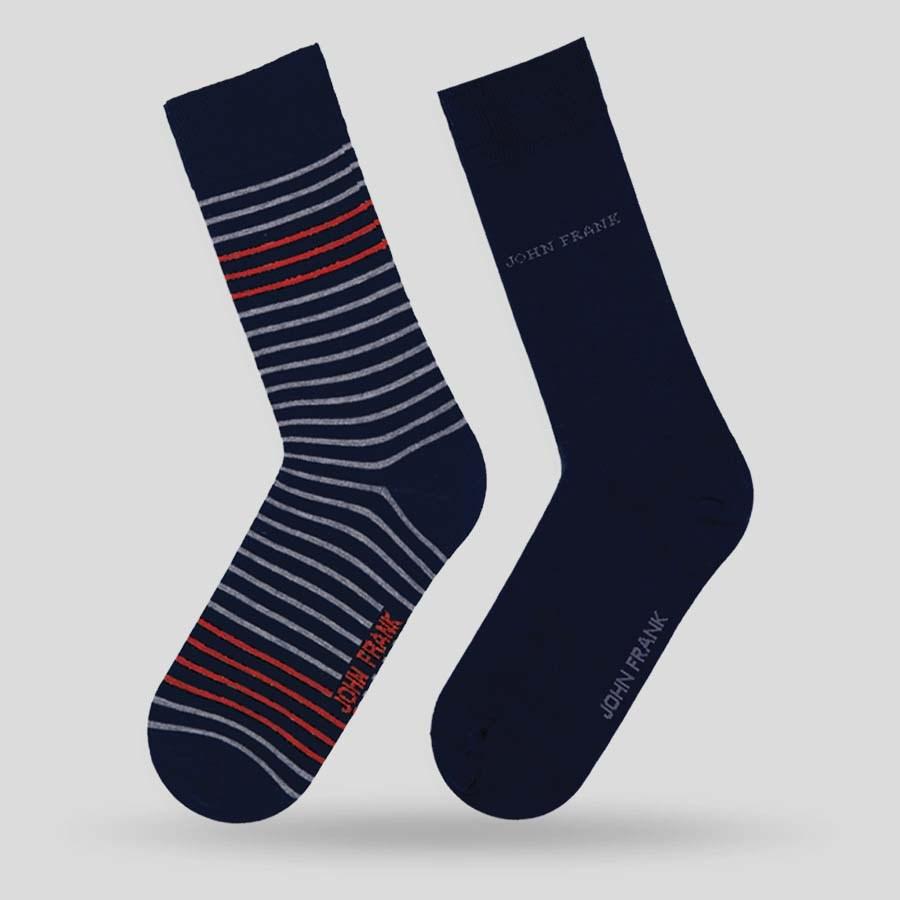 

Набор носков John Frank JF2LS19W09 -45 2 пары Темно-синий, Набор носков John Frank JF2LS19W09 40-45 2 пары Темно-синий