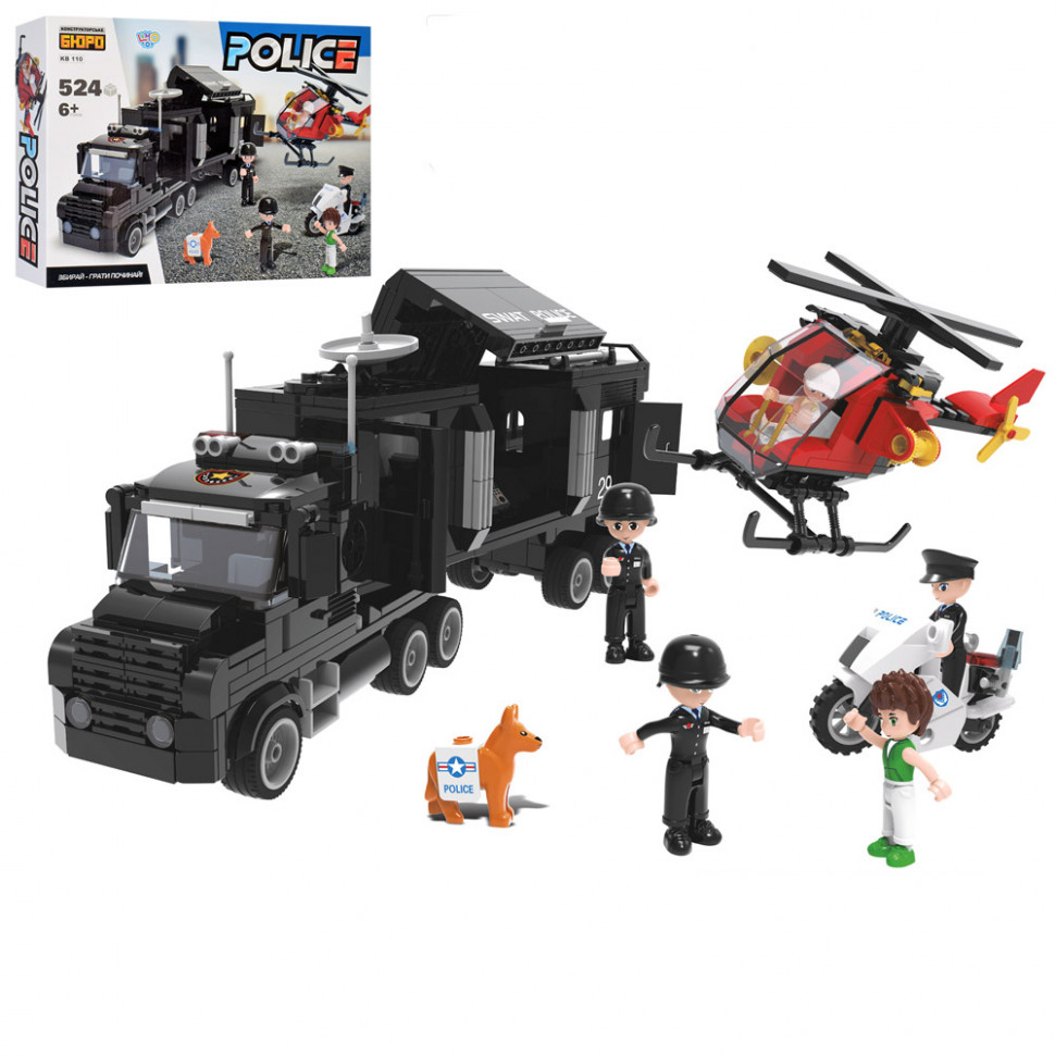 

Конструктор Limo Toy Полиция 524 детали KB 110RY
