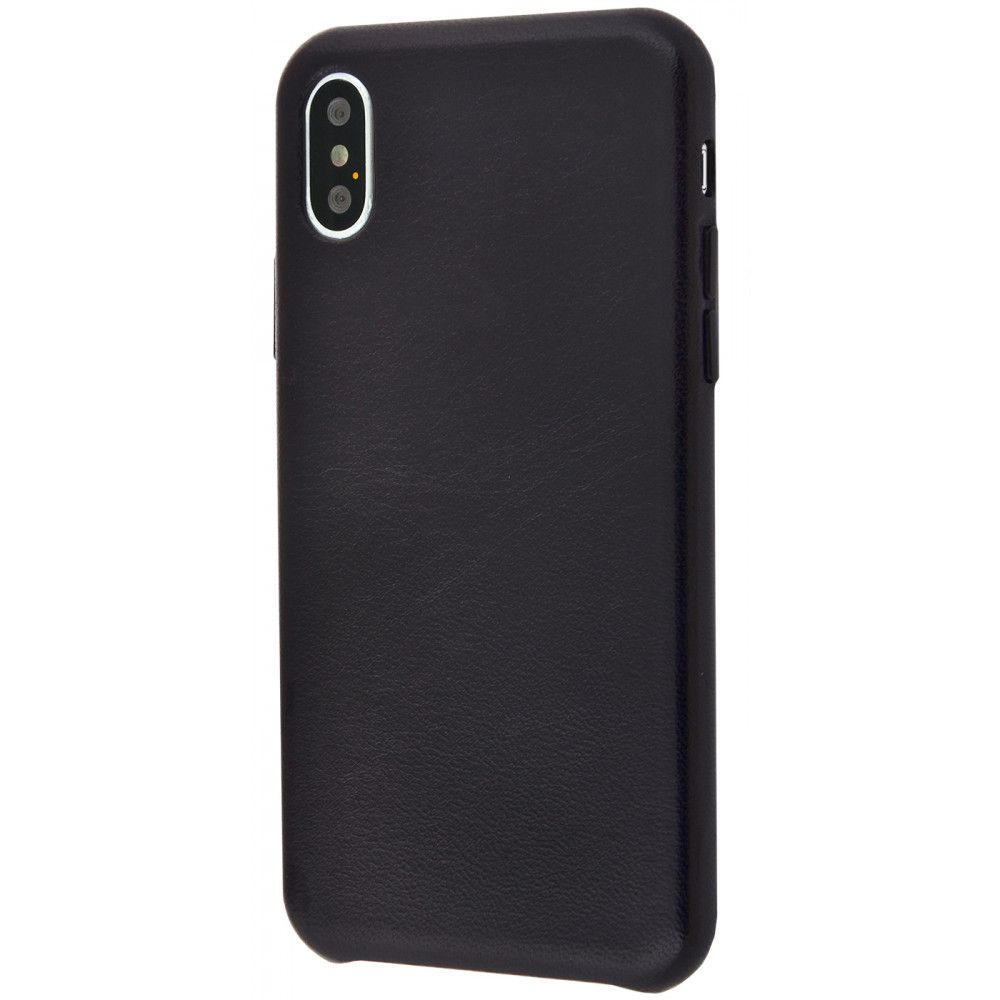 

Чехол Natural leather smooth case для iPhone Xs Max