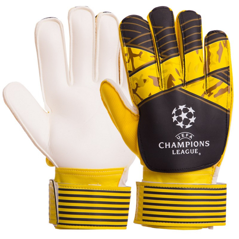 

Перчатки вратарские PROFI CHAMPIONS LEAGUE Champ 903 размер 10 White-Yellow-Black