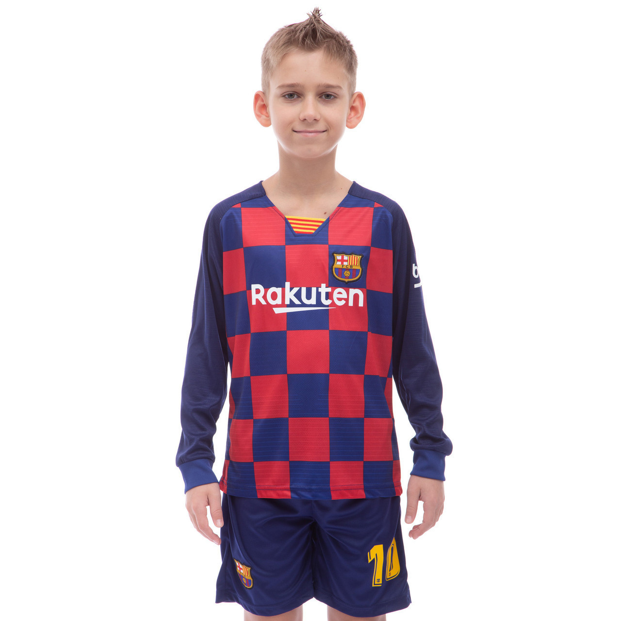 

Форма футбольная детская BARCELONA MESSI Барселона Zelart Champ 1679 L (28) рост 145-155 см