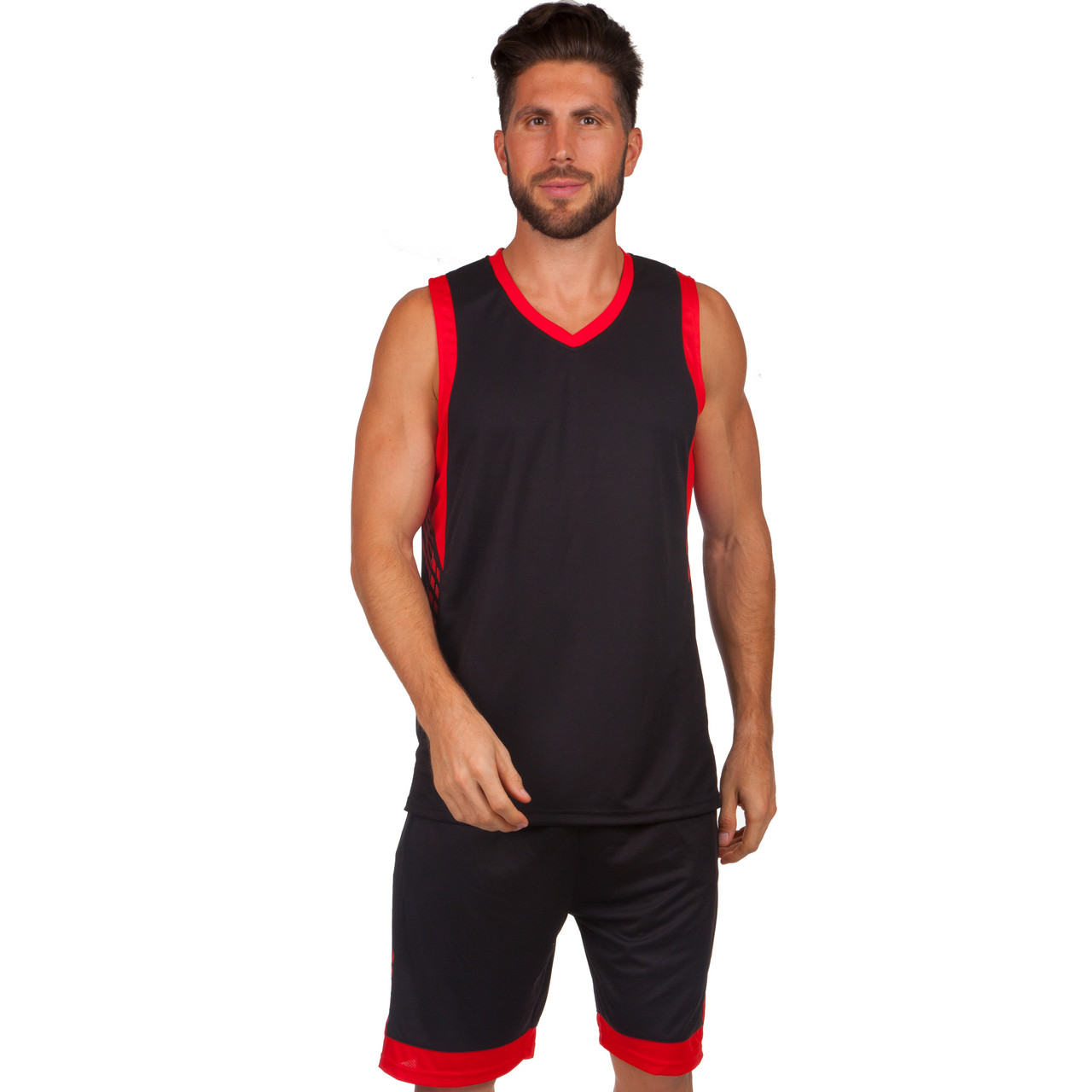 

Форма баскетбольная мужская Lingo Champ 8017 5XL рост 185-190 см Red-Black