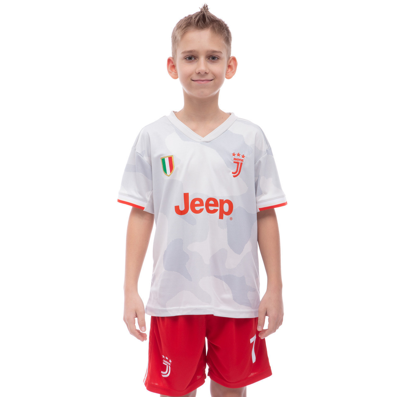 

Форма футбольная детская JUVENTUS RONALDO Ювентус Zelart Champ гостевая 1035 L (26) рост 140-145 см