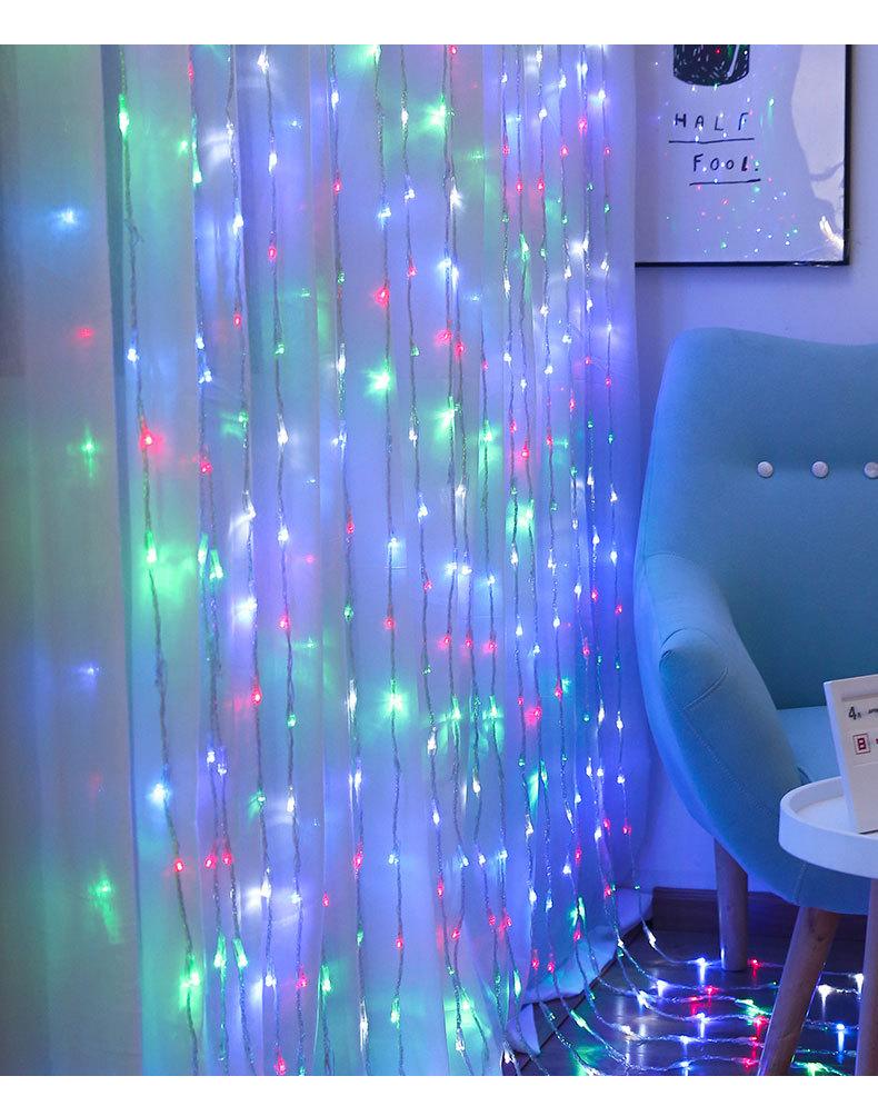 

Гирлянда штора водопад X-mas Lights 3*3 метра занавес дождь 320LED Multicolor