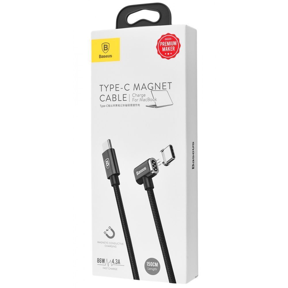 

Кабель Baseus Magnet Type-C Cable For Charge MacBook 86W 4.3A (1.5m) black