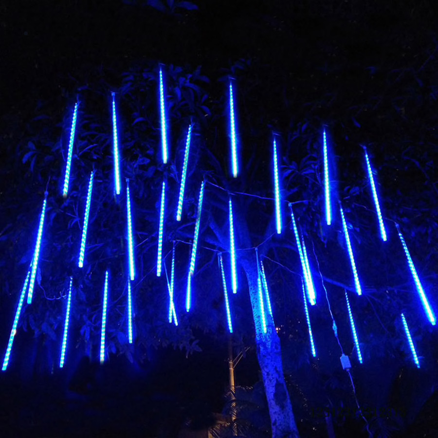 

Светодиодная гирлянда X-mas Lights 50-1 Метеоритный дождь Тающие Сосульки LED 50 см Синяя 4 метра