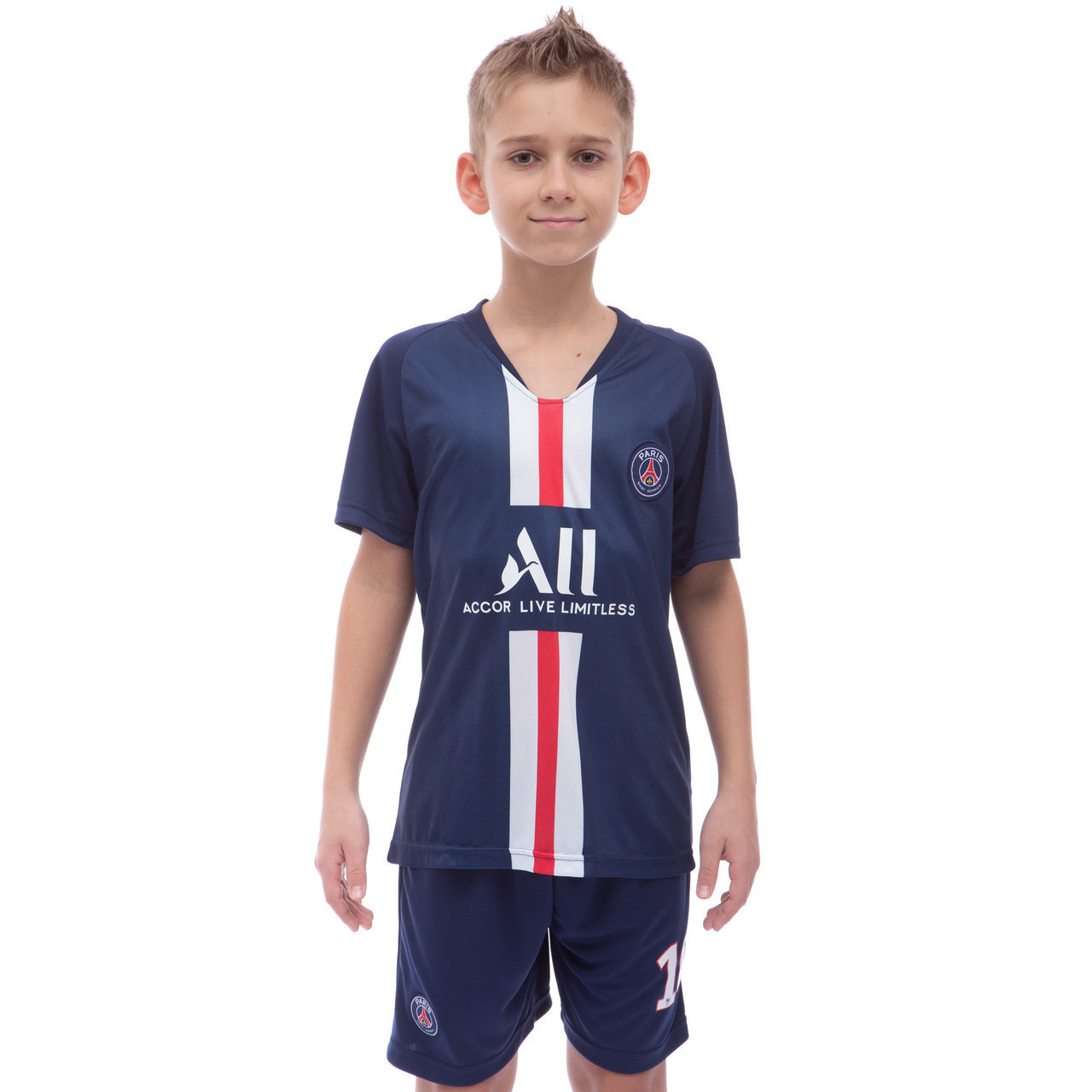 

Форма футбольная детская PSG NEYMAR ПСЖ Zelart Champ домашняя 1285 XL (28) рост 150-155 см