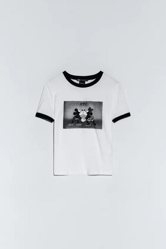 

Футболка Zara с принтом дисней  белая, Футболка Zara с принтом дисней L белая