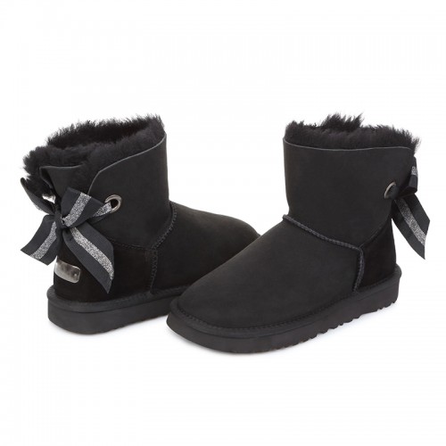 

Женские Угги Mini Bailey Bow Customizable 1100212 W Black-38