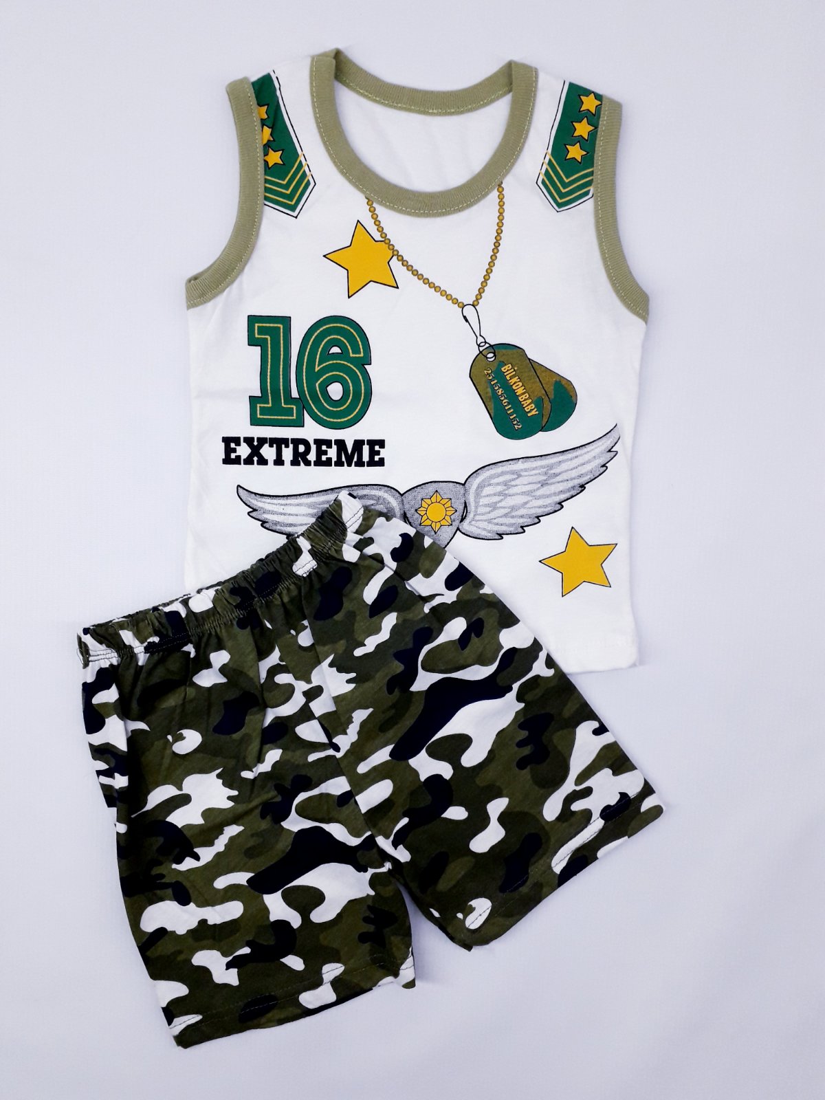 

Костюм Extreme Bebi Tof 9982 86см(р) бело-зеленый