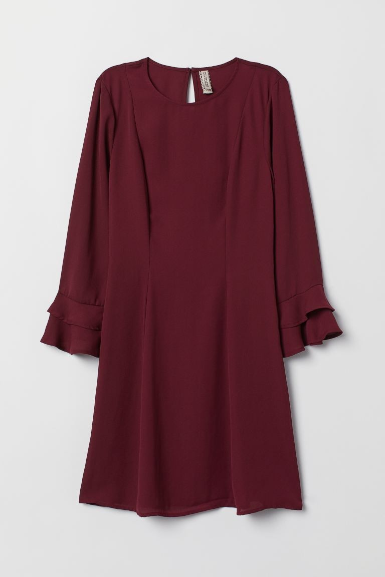 

Платье H&M 36 бордовый 2502049803156